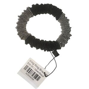 Silver and Black Ring Bracelet